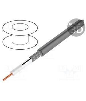 7805R 0081000 Wire: coaxial; RG174; 1x25AWG; wire; Cu; PVC; grey; 305m; 1000ft IZJQ5tz7JxCTv7uBON8qn_PpIE-bn_BgMNfQ4fzQxtQ