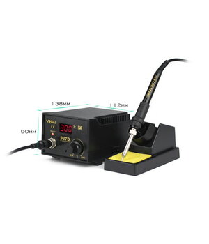 Lodēšanas stacija 937D+ 75 W 200–480 °C, ESD, LED

 ILITK937D+1.jpg