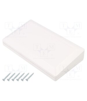 Z133BH ABS Enclosure: desktop; X: 180mm; Y: 100mm; Z: 41.5mm; ABS; white; gasket u3QCsLJybvEuwm46_x4CcxCCf8xh-Q_0p_DZH_MNfSE