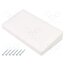 Z133BH ABS Enclosure: desktop; X: 180mm; Y: 100mm; Z: 41.5mm; ABS; white; gasket u3QCsLJybvEuwm46_x4CcxCCf8xh-Q_0p_DZH_MNfSE