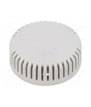 1551V12GY Enclosure: for alarms; Z: 20.3mm; ABS; grey; 1551V; vented; Ø: 60mm THamvkdEL-T8ufOXZW6qkqLoAl56t_v060YKILvrrBQ