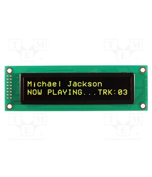 NHD-0220DZW-AY5 Display: OLED; alphanumeric; 20x2; Dim: 116x37x9.8mm; yellow; 5VDC C5gPmGjItrq0YFGd1pwEYdiaA3QEqigey_Qhnk9Vls4