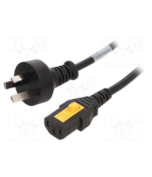 6051.2030 Cable; 3x1mm2; AS/NZS 3112 (I) plug,IEC C13 female; PVC; 2m; 10A yGTBVDerR-lLKfCCaXa0AWNZoaa4w6AlJKWtsOPBxf8
