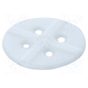 108-021 Spacer sleeve; LED; Øout: 5.7mm; L: 0.5mm; white; Holes pitch: 2.5mm zohPQNh_WuQTIRmBMcaSsilo5GySnw2lJgr2nRXBKtI