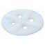 108-021 Spacer sleeve; LED; Øout: 5.7mm; L: 0.5mm; white; Holes pitch: 2.5mm zohPQNh_WuQTIRmBMcaSsilo5GySnw2lJgr2nRXBKtI