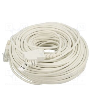 60678 Cable: telephone; RJ45 plug,TAE F plug; 40m; white; Core: Cu BOueNZCEJcILeUUUF5dwokjjeyIn9RdJBcX6L7zuEy8
