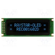 REC001602DBPP5N00100 Display: OLED; alphanumeric; 16x2; Dim: 85x30x10mm; blue; PIN: 14 WGjUopIhXhdo9FYB8hkZlOse_o-X9HV8o9W8lKTc-dA