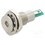 DX0506/GN/24 Indicator: LED; flat; green; 24VDC; Ø12.1mm; IP67; DX0506 2SL627H31NDLNaS2sMnno5yH2CtbAZ8IaeeOJxIar8w