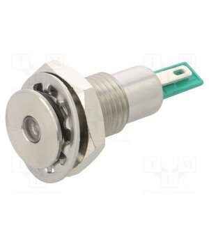DX0506/GN/24 Indicator: LED; flat; green; 24VDC; Ø12.1mm; IP67; DX0506 2SL627H31NDLNaS2sMnno5yH2CtbAZ8IaeeOJxIar8w