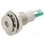 DX0506/GN/24 Indicator: LED; flat; green; 24VDC; Ø12.1mm; IP67; DX0506 2SL627H31NDLNaS2sMnno5yH2CtbAZ8IaeeOJxIar8w