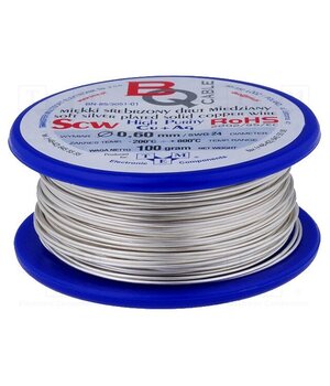 SCW-0.60/100 Silver plated copper wires; 0.6mm; 100g; Cu,silver plated; 40m yGyVXrlRKa2mqo9cBDHjtG0ZXKzQAuw32XvfW6ol3S8