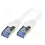 CQ3011S Patch cord; RJ45 plug,both sides; S/FTP; 6a; stranded; Cu; 0.25m TTgwgHbCWyUQGDGIW81fCoUIVxMdSEC3S2sFJoocsyc