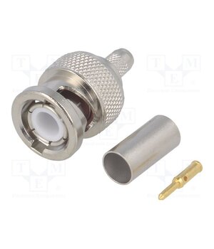 J01000A1256 Connector: BNC; plug; male; straight; 50Ω; crimped; RG223,RG400 Fn5unF2fSbV67kXrGsPFxaVURhgHq4LEGzBbB1B-N6w