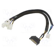AK-CBFA06-30 Wire: for fan supplying; Plug: straight; 0.3m; splitter 3x L24BP0qhKPNujh7VUDnUsxgxmk4N3AsgQMq0h88lmBE