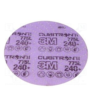 775L P240 150MM CUBITRON II Sanding plate; 150mm; Granularity: 240; with holes; Mounting: bur vgTJnPLjSCnvKg7bzgOpXOVCpSpv1eKomT96lymFMoY