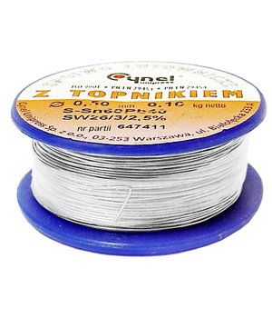 LODES 0,5 mm 100 g Sn60Pb40 ar plūstošo vielu

 ILYD0501.jpg