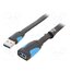 VAS-A13-B100 Cable; USB 3.0; USB A socket,USB A plug; tinned; 1m; black-white ts_k2pUvklQu_vV0cJjEtUIwtkdzi1vkKe0X9Vw7MUQ
