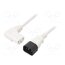 LT-602+511R H05VV-F 3X1.0 WHT 1M Cable; 3x1mm2; IEC C13 female angled right,IEC C14 male; PVC; 1m 8aMpRtEQ0qRkHjqPqHO0tBWpXlbLniTavWxigRsNJwg