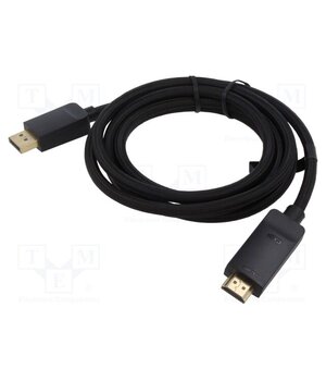 HFKBH Cable; DisplayPort plug,HDMI plug; PVC; textile; 4K,UHD 2160p xxm2ehP3yG8Op3R0kx58WrgPgM2zAHEkCvMuskGkhLk