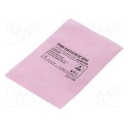 001-0003 Protection bag; ESD; L: 152mm; W: 102mm; Thk: 75um; 100pcs; pink rgy19LXs6YBOu2HlnnwBQ3j3UNjhGjjHpZJvQTy6z6g