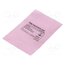 001-0003 Protection bag; ESD; L: 152mm; W: 102mm; Thk: 75um; 100pcs; pink rgy19LXs6YBOu2HlnnwBQ3j3UNjhGjjHpZJvQTy6z6g