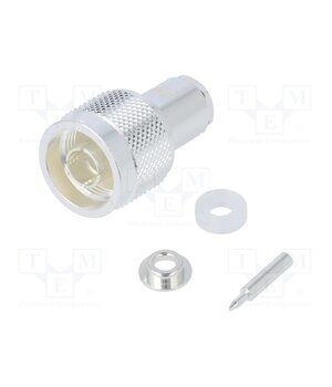 N-P-3DV(40) Connector: N; plug; male; straight; 50Ω; soldering; for cable; PTFE w8S1JERNPrReKgZPAEceXvCXheqi7L2GC3spV44nUEA