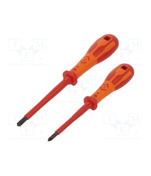 T49146 Screwdriver: insulated-set; insulated; Pozidriv®; PZ1,PZ2; 1kVAC -WMRZYGtc2bePFhyQ4P2unUAeUROE8ofk6Lt6X9fPos