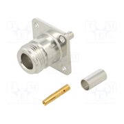 172175 Connector: N; socket; female; straight; 50Ω; crimped; gold-plated KUmVekUDiASqhlXKFDYQuMXXeyuRshaO5d5dax0NFQ4