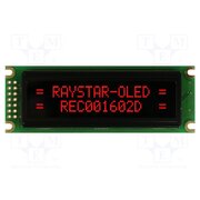 REC001602DRPP5N00100 Display: OLED; alphanumeric; 16x2; Dim: 85x30x10mm; red; PIN: 14 _Ao0IH3NpatsdiFa6QZjvkxZ7z7ukqydf4DLqcl67Sg