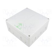 81681001 -AS Enclosure: junction box; X: 180mm; Y: 180mm; Z: 91mm; polystyrene mzpFc1O5LRUr0oN_cb9Z8AUe2Zcew54hAE195IVho9U