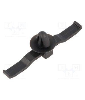 150-08110 Holder; push-in; UL94V-2; black; Panel thick: max.1.2mm; Ht: 7.7mm hMLWqwH1BNRxAlRlT0tPo66eeYuzQLki95LSPMZUZyA