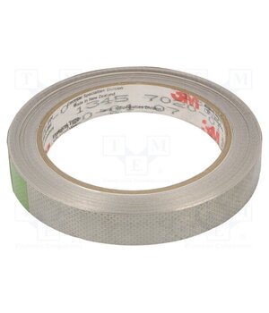 3M 1345 MIEDZIANA OCYNOWANA 15-16.5 Tape: shielding; W: 15mm; L: 16.5m; Thk: 0.101mm; acrylic; copper 7YwRq3QzW51yDGUYEsMfNhRpqEJZWUJsHsnl-6FtLWY