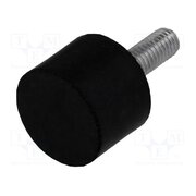 DVA.4-20-15-M6-18-40 Vibroisolation foot; Ø: 20mm; H: 15mm; Shore hardness: 40±5; 210N o_4LPypw9TdRC9pLgXXqwbxa3o9iDKhhSJ4MSmZWtWI