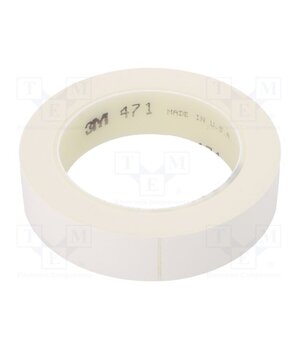471-25-33/WH Tape: marking; white; L: 33m; W: 25mm; Thk: 0.13mm; 2.5N/cm; 130% _cBUqIki-4CyNnuVDGDBh89HY49F26roEdVALL5gH4k