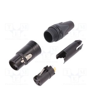 NC3FXX-B-D Connector: XLR; plug; female; XX; 16A; PIN: 3; straight; for cable Ga3WxGE1p8SyIPw7BM7ChyR4IYOoYPx7ZbcxhAZzF9w
