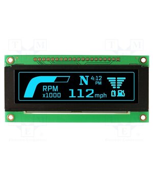 NHD-2.8-25664UCB2 Display: OLED; graphical; 2.8"; 256x64; Dim: 85x39.8x6mm; blue; 1x20 y6FqlgdbmxLj8ealFD3FRkM5D36BqAQ1plZGOiTKcA4
