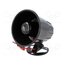PS386Q Sound transducer: siren; dynamic; 6 tones; 12VDC; 900mA; Ø: 88mm eacgL29SeiiJrVoIzCoXATpccBtBrL5jlly8dIqWZdU