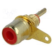 VG3094 GOLD RED Connector: RCA; socket; female; gold-plated; for panel mounting pw-QoRMdBnjdxBfceeCYsJBXVSJIO09O_nL_FRRUZuw