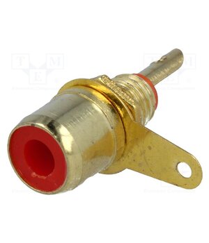 VG3094 GOLD RED Connector: RCA; socket; female; gold-plated; for panel mounting pw-QoRMdBnjdxBfceeCYsJBXVSJIO09O_nL_FRRUZuw