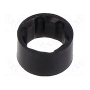 CR-104 LED holder; 3mm; two-piece; black; UL94V-2; L: 5mm; polyamide MNZfAI0DfGlHspTzRf7Lob-TYaDag1KArwWxHE-q8Po