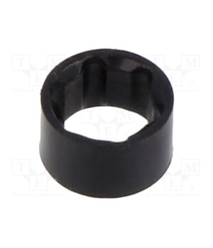 CR-104 LED holder; 3mm; two-piece; black; UL94V-2; L: 5mm; polyamide MNZfAI0DfGlHspTzRf7Lob-TYaDag1KArwWxHE-q8Po