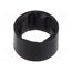 CR-104 LED holder; 3mm; two-piece; black; UL94V-2; L: 5mm; polyamide MNZfAI0DfGlHspTzRf7Lob-TYaDag1KArwWxHE-q8Po