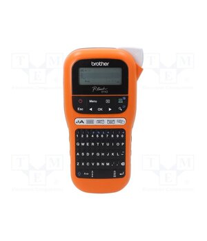PT-E110VP Label printer; Keypad: QWERTY; 20mm/s wdYgJFSpVvM4dv66Zt-BGp_b-MEMbwYfzLSiOY5J2Jw