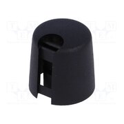 A1016649 Knob; with pointer; plastic; Øshaft: 6mm; Ø16x16mm; black; push-in kpJuzYdeflaVLBpXw5NWXSKZRYwL-hVeHUNzYbh4Bwg