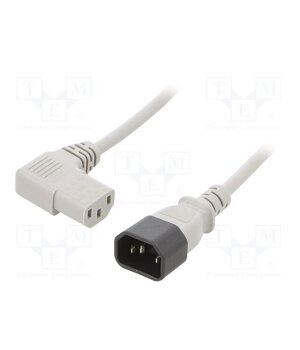 LT-602+511R H05VV-F 3X1.0 GRAY 1.8M Cable; 3x1mm2; IEC C13 female angled right,IEC C14 male; PVC VaQwRIPj9mErJVeNcUNumf8URFVCDa6CpEYiCtUCTjo