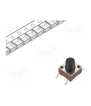 TL3301FF160QG Microswitch TACT; SPST-NO; Pos: 2; 0.05A/12VDC; SMT; none; 1.57N IX1ffvIdmJlW6CxMVEI5V9MZsl4r7fjp022XU4pQXuM