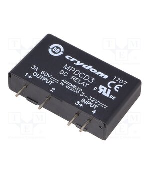 MPDCD3 Relay: solid state; Ucntrl: 3÷32VDC; 3A; 3÷60VDC; THT; SIP; MP as5m9YupN3xS9LGnEWRqVETHpAcwgmOSV7vbTu8_r9o