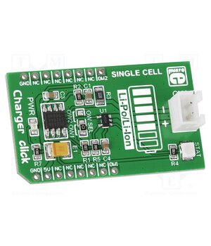 CHARGER CLICK Click board; prototype board; Comp: DS2438,MCP73831; charger LZl2Ebu6qGGloOqoxUf3EMl-BeG8o6Ly5umahIFcAEA
