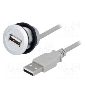 09454521921 USB socket; 22mm; har-port; -25÷70°C; Ø22.3mm; IP20; silver; Len: 1m SI0dDUMjOcZ3AKy4aBCBkcHyikRCb7RgbCYw_AHhdmA