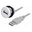 09454521921 USB socket; 22mm; har-port; -25÷70°C; Ø22.3mm; IP20; silver; Len: 1m SI0dDUMjOcZ3AKy4aBCBkcHyikRCb7RgbCYw_AHhdmA